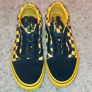 Black and yellow vans